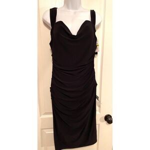 Laundry By Shelli Segal Women’s Twist‎ Back Body-con Black Cocktail Dress